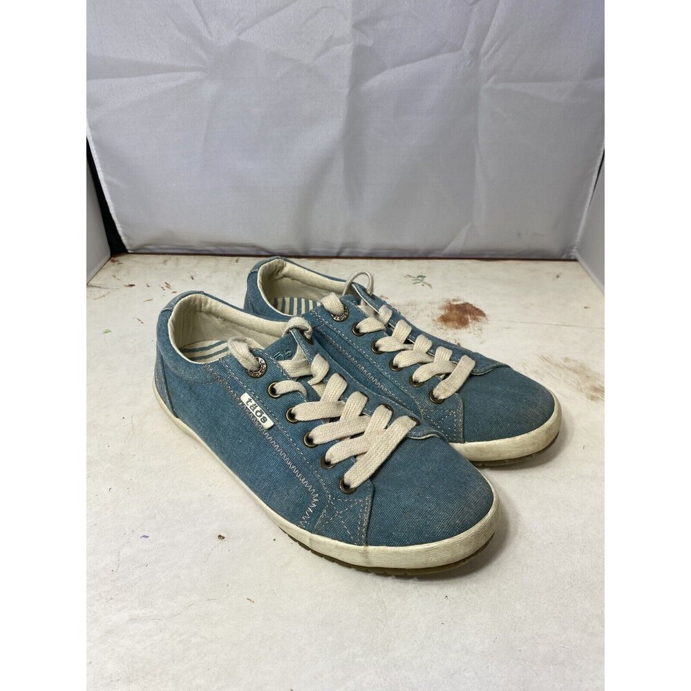 Taos Star STA-12844 Blue Lace Up Canvas Sneaker 7M